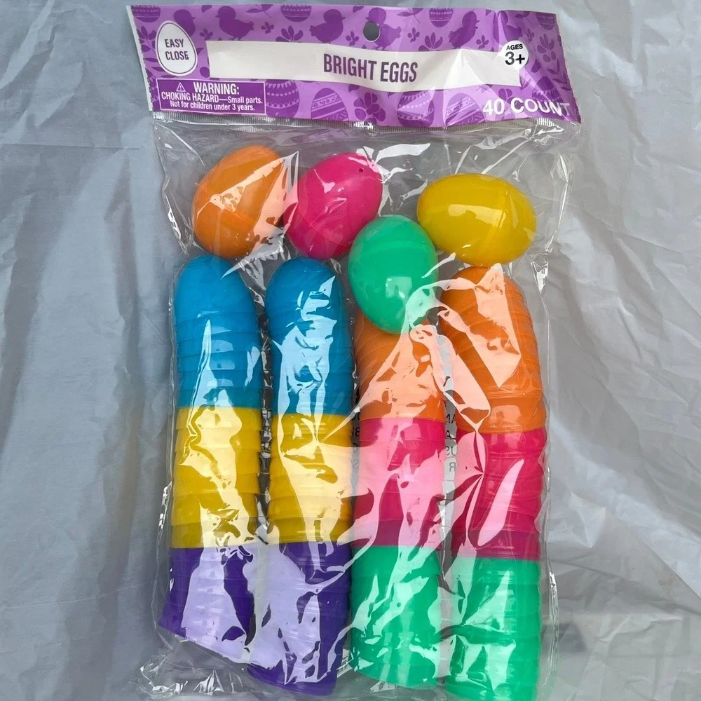 Best Eggs Plastic Easter Eggs 80 Count Multicolor New 2 Pack Neon Hunt